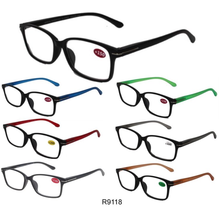 Cooleyes Fashion Unisex Plastic Reading Glasses (Spring Temple) R9118 - Click Image to Close