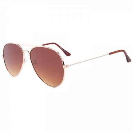 Flat Lens Aviator Metal Sunglasses AV013