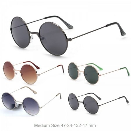 John Lenon Fashion Metal Sunglasses - Mixed 2 Styles JL005/06