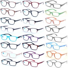 Buy 72 Pairs Cooleyes Anti Blue Light Lens Reading Glasses Mixed strength Package Deal, with Free Display Counter Stand CS16