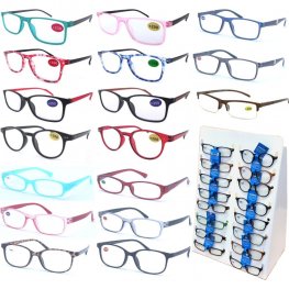Buy 72 Pairs Cooleyes Fashion Plastic Frame Reading Glasses Mixed strength Package Deal, with Free Display Counter Stand CS16  Buy 72 Pairs Cooleyes Fashion Plastic Frame Reading Glasses Mixed strength Package Deal, with Free Display Counter Stand CS16