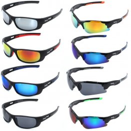 Poker Sport Plastic Sunglasses 2 Styles Asort. PO105/106  Poker Sport Plastic Sunglasses 2 Styles Asort. PO105/106