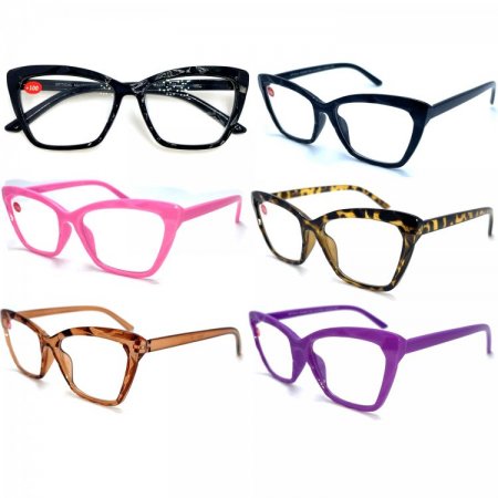 Fashion Unisex Plastic Reading Glasses 4 Style Asstd R9254-57