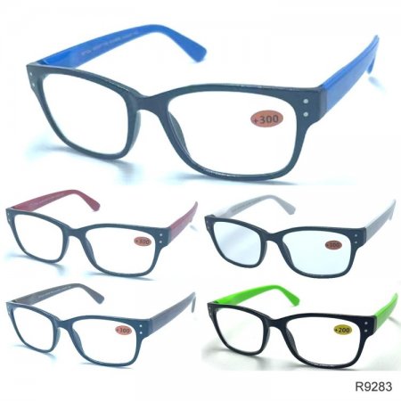 Spring Arm Fashion Plastic Reading Glasses 4 Style Asstd R9280-83