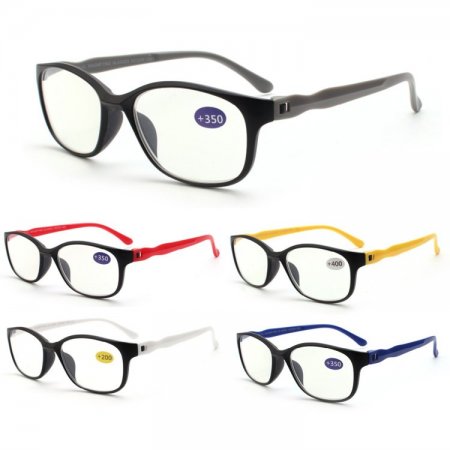 Unisex Fashion Spring Arm Reading Glasses 4 Style Asstd R9312-15